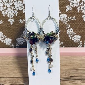 Beautiful beaded dangle earrings